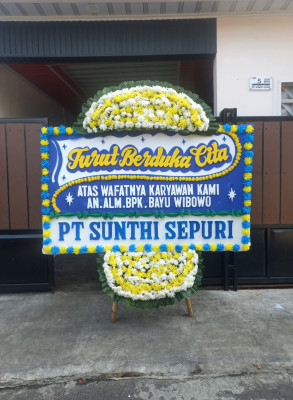 Papan Bunga Duka di Buha